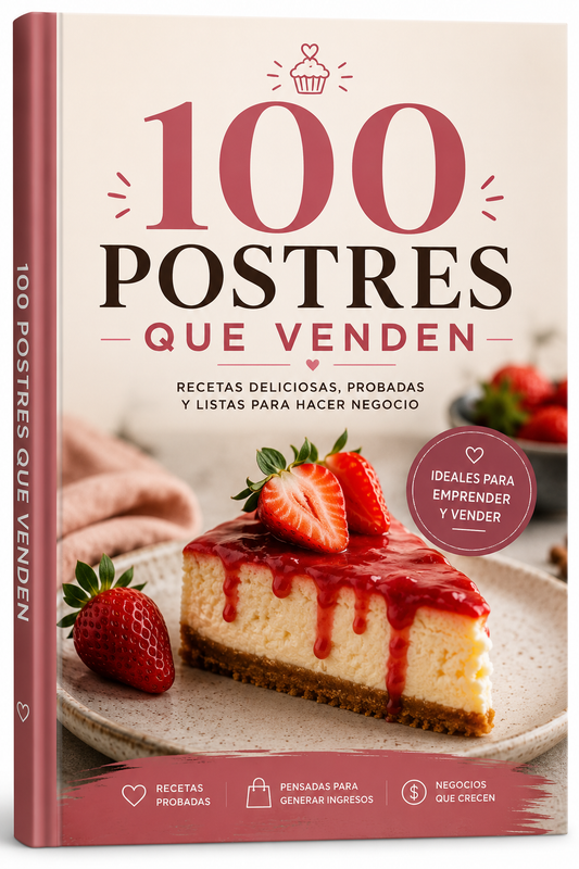 100 POSTRES QUE VENDEN + 9 bonos de regalo